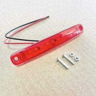 Ліхтар габаритний 24V LED червоний (9 діодів, 1 ряд) (TP02-57-054) DTL-2272-02 DTL-2272-02 фото