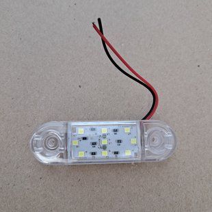 Ліхтар габаритний 24V LED білий (9 діодів, 3 ряди) (TEMPEST) (TP02-57-049) 000004071 4071 фото