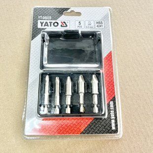 Набір екстракторів YATO: HEX 1/4", HSS 4241, для видалення зламаних гвинтів 5 шт YT-06035 YT-06035 фото