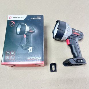 Фонарь аккумуляторный 20 В, LED, 10 Вт, 500/1000 лм, без ЗУ и АКБ INTERTOOL WT-0348 WT-0348 фото