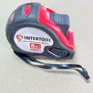 Рулетка с фиксатором 8м*25мм "Супер Магнит" INTERTOOL MT-0608 MT-0608 фото