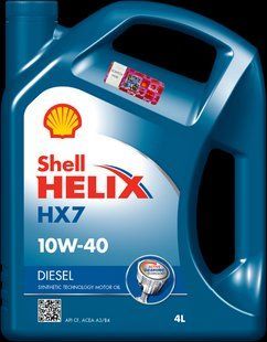 Масло моторн. SHELL Helix Diesel HX7 SAE 10W-40 (Каністра 4 л) (550046310) 4107454 4107454 фото