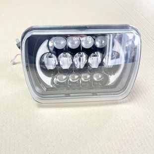 Фара LED прямоугольная 95W (элемент оптический) ближний + дальний + повороты алюминиевый корпус. DTL-2482 DTL-2482 фото